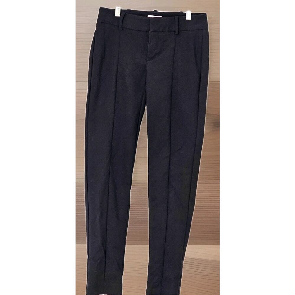 Lilly Pulitzer Women’s Black Stretch Pants Pleated Trousers Size 0 RN 88189